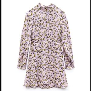 Zara Flora Print Mini Dress